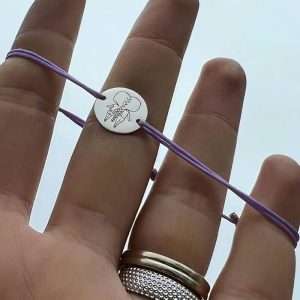 Brățara BFF cu parul împletit Bănuț 12 mm