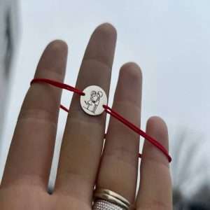 Brățara bănuț îndrăgostiți cu inimi Bănuț 12 mm