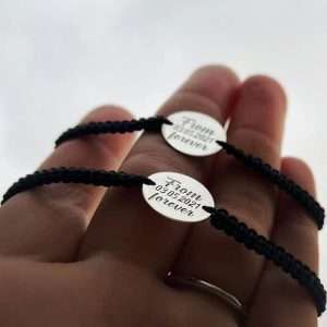 Set brățări bănuț 15 mm  “ From… forever”