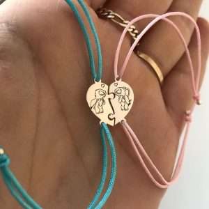 Set brățări inimă “Stich&Angel”